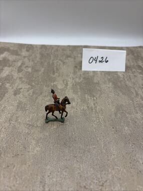 Vintage Barclay Manoil Cast Metal Toy Soldier On Horseback